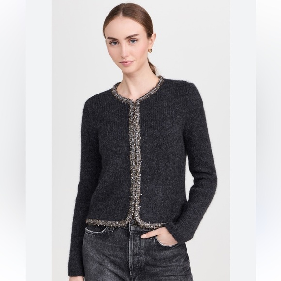 Rag & Bone Davies Cardigan in Charcoal X Size Small New With Tags! - Picture 14 of 14